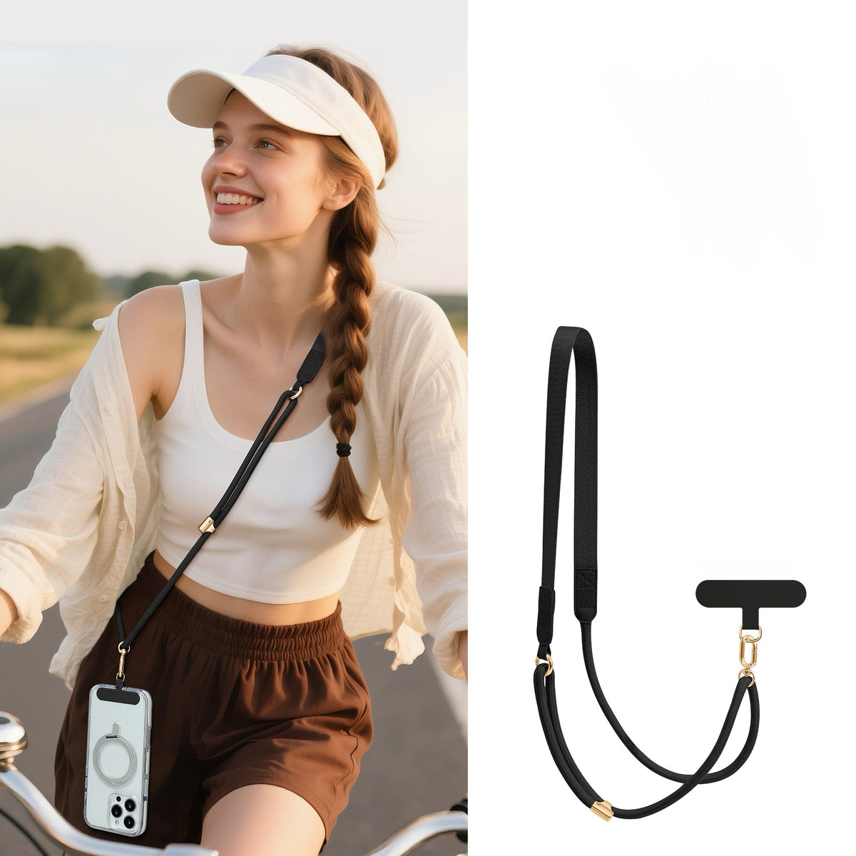 Adjustable Crossbody Phone Strap – Universal Phone Lanyard for iPhone