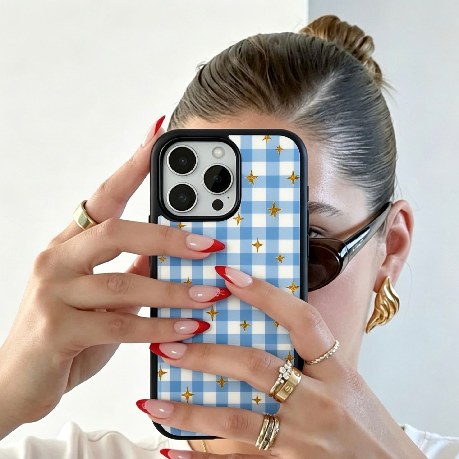 Joy in Blue Magsafe Cute Phone Cases - Glaze Finish With Shimmer Accents