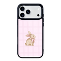 Pink Bunny Magsafe Cute Phone Cases - Glaze Finish With Shimmer Accent