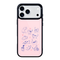 Cat Doodles Magsafe Cute Phone Cases - Glaze Finish With Shimmer Accent