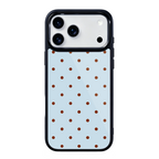Mocha Dots Magsafe Cute Phone Cases - Glaze Finish With Shimmer Accent