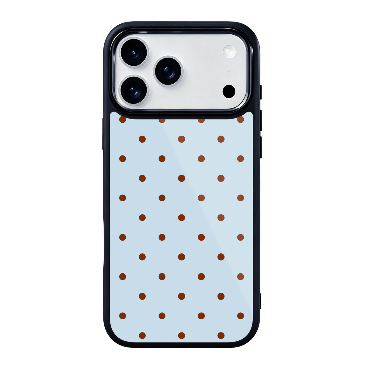 Mocha Dots Magsafe Cute Phone Cases - Glaze Finish With Shimmer Accent