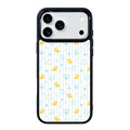 Little Joys Blue Stripes Magsafe Cute Phone Cases - Glaze Finish With Shimmer Accents