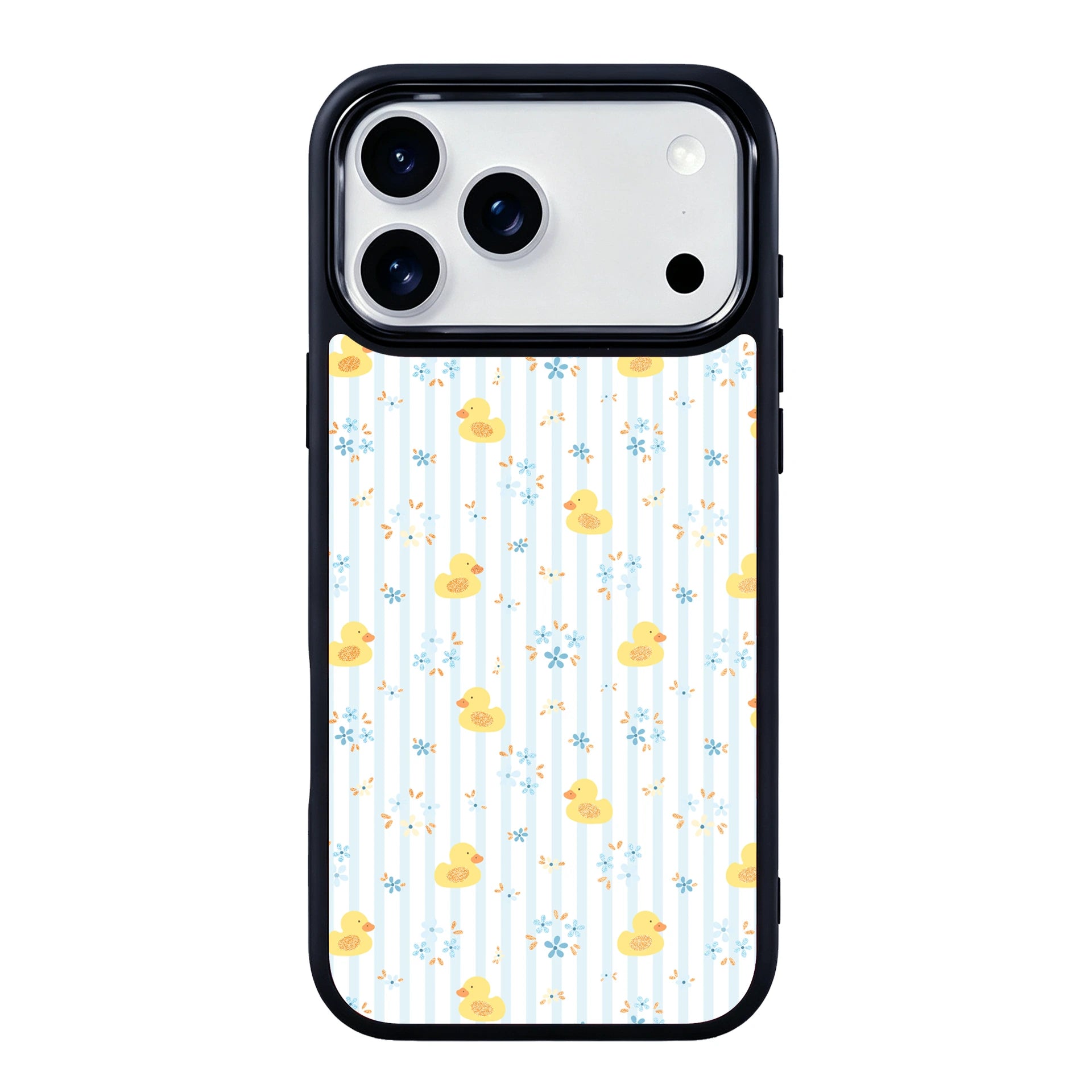 Little Joys Blue Stripes Magsafe Cute Phone Cases - Glaze Finish With Shimmer Accents