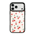 Cherry Polka Dot Magsafe Cute Phone Cases - Glaze Finish With Shimmer Accents