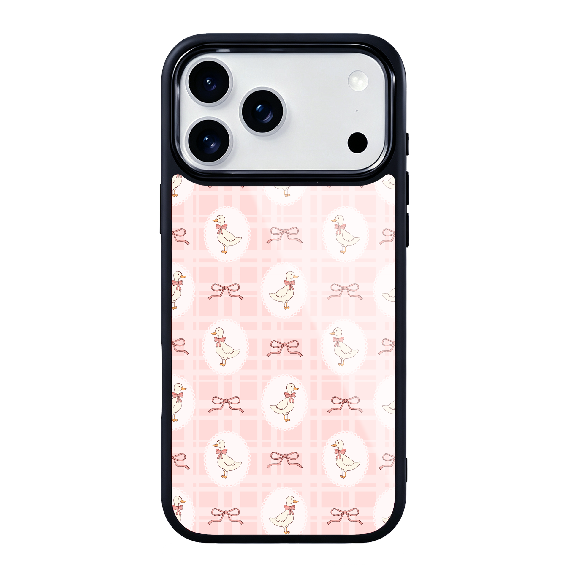 Lucky Duck Magsafe Cute Phone Cases - Glaze Finish With Shimmer Accents