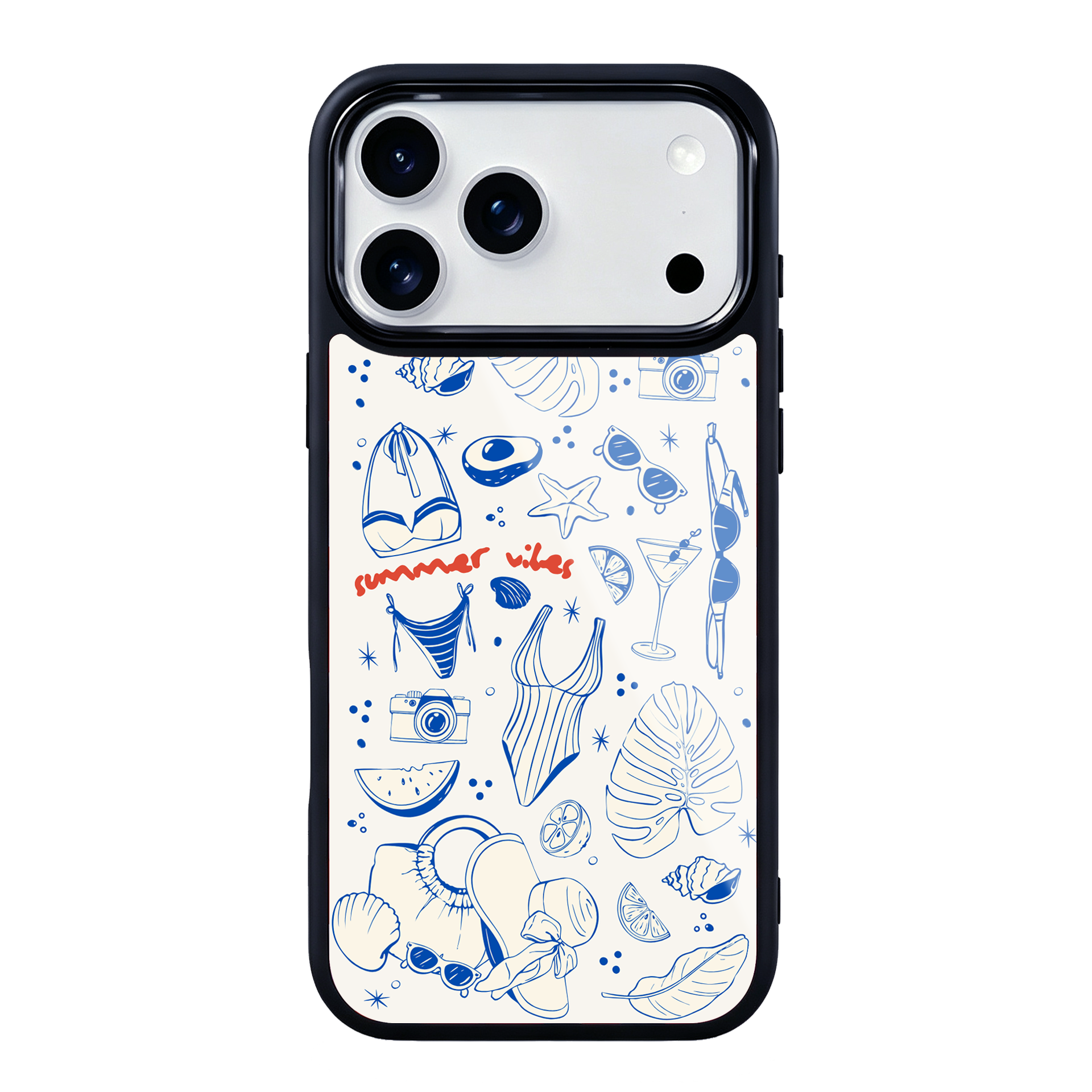 Summer Vibes Magsafe Cute Phone Cases - Glaze Finish With Shimmer Accents