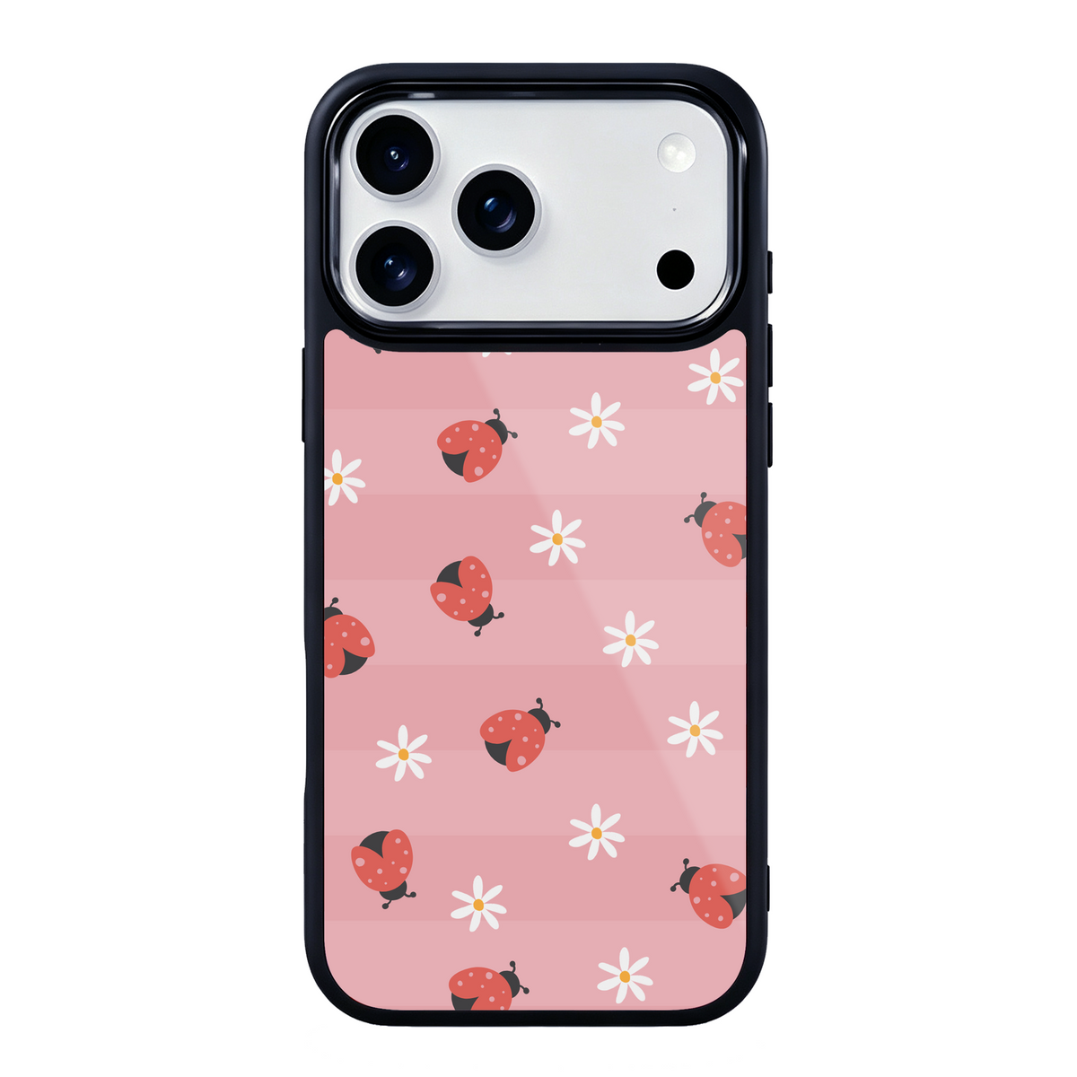 Lucky Ladybug Magsafe Cute Phone Cases - Glaze Finish With Shimmer Accent
