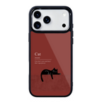 Black Cat Energy Magsafe Cute Phone Cases - Glaze Finish With Shimmer Accent