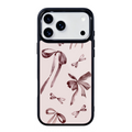 Merlot Bows Magsafe Cute Phone Cases - Glaze Finish With Shimmer Accent