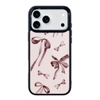 Merlot Bows Magsafe Cute Phone Cases - Glaze Finish With Shimmer Accent