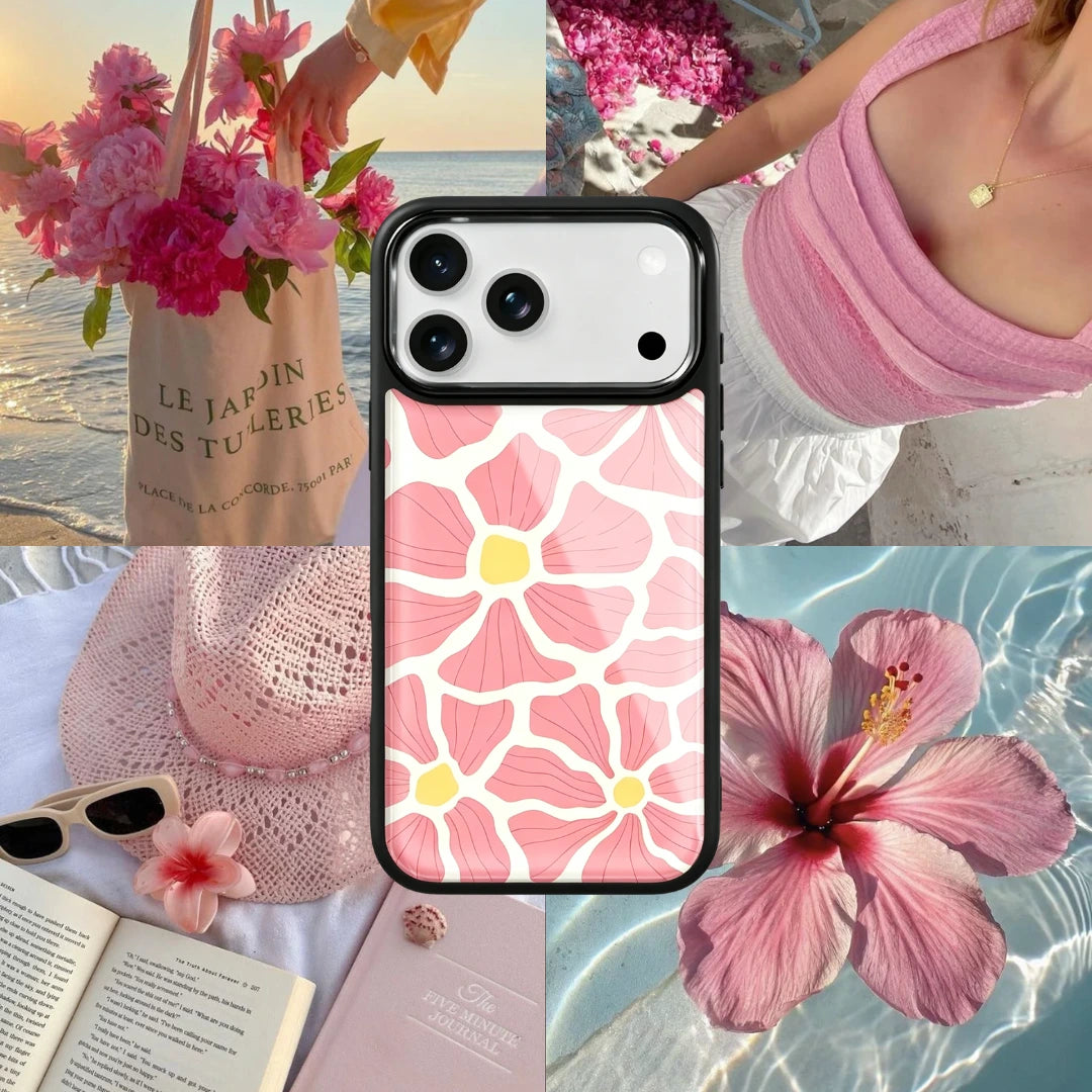 Wild Bloom Summer Flower Magsafe Cute Phone Cases - Glaze Finish With Shimmer Accents
