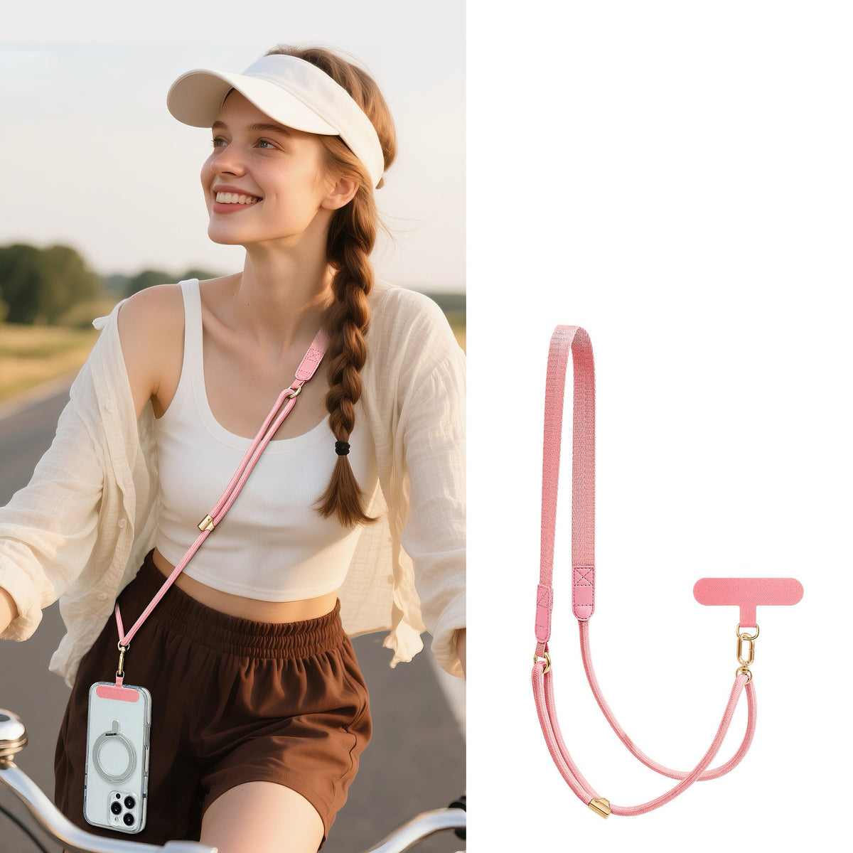 Adjustable Crossbody Phone Strap – Universal Phone Lanyard for iPhone