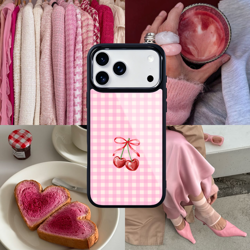 Cherry Darling Magsafe Cute Phone Cases - Glaze Finish With Shimmer Accents