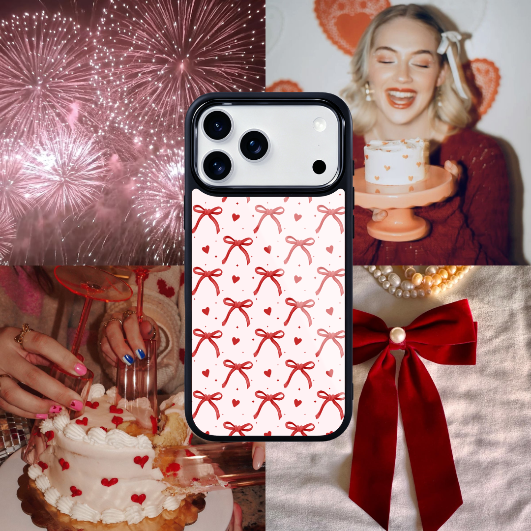 The Love Edit Magsafe Cute Phone Cases - Glaze Finish With Shimmer Accents