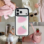 Strawberry Ice Cream Magsafe Cute Phone Cases - Glaze Finish With Shimmer Accents