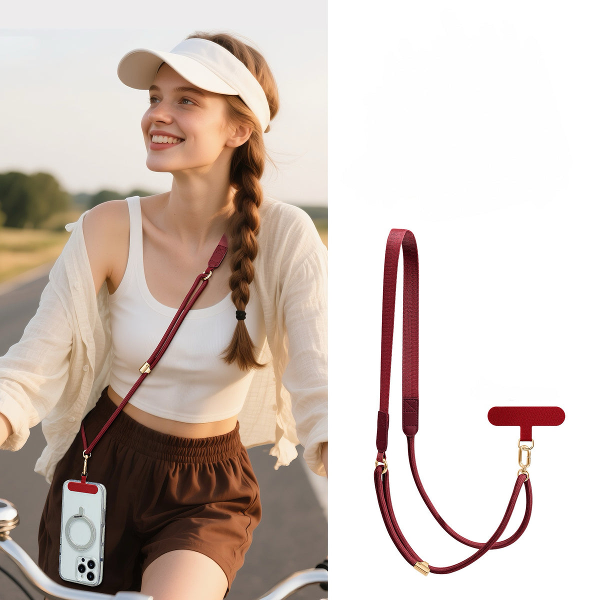 Adjustable Crossbody Phone Strap – Universal Phone Lanyard for iPhone