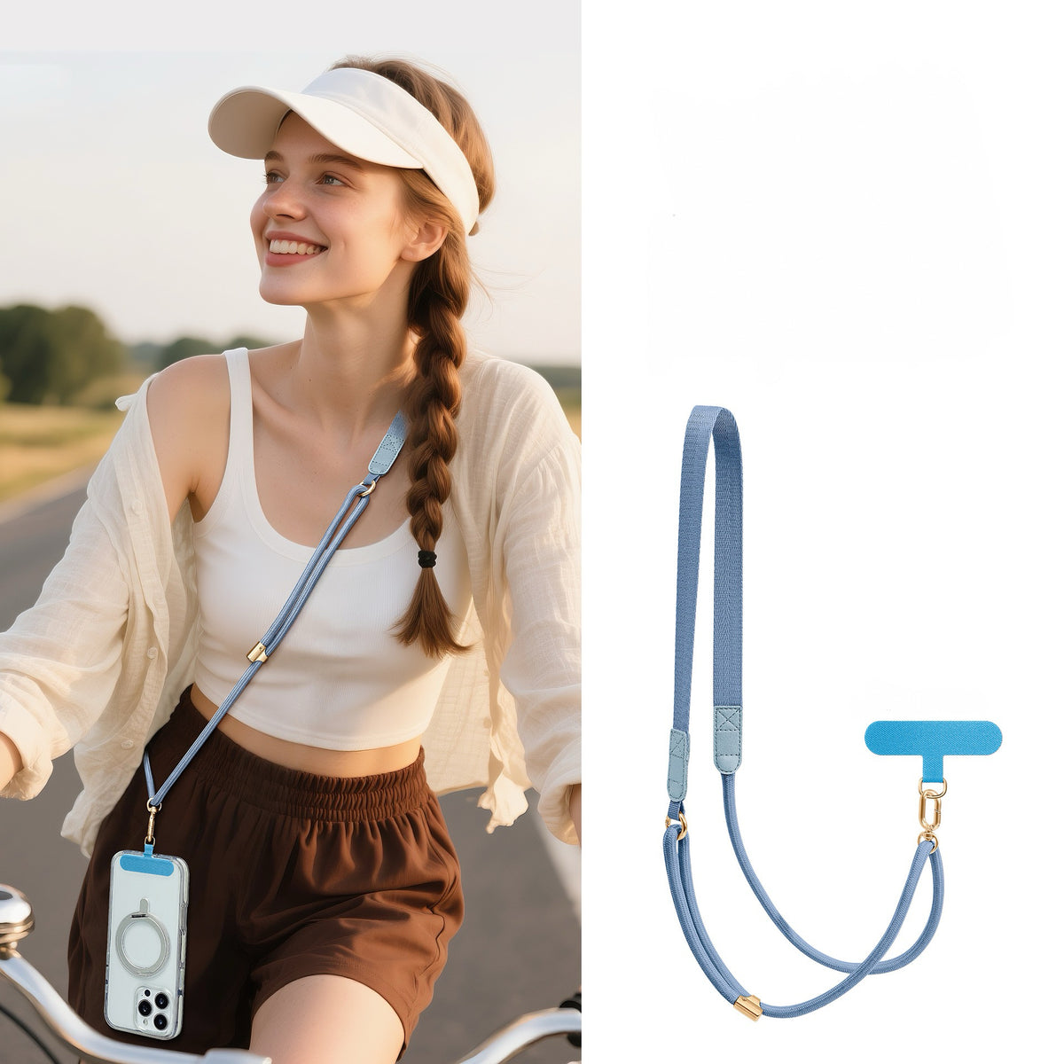 Adjustable Crossbody Phone Strap – Universal Phone Lanyard for iPhone