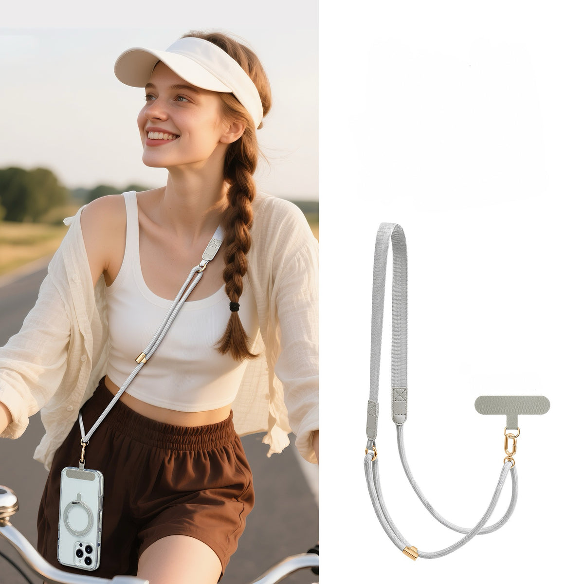 Adjustable Crossbody Phone Strap – Universal Phone Lanyard for iPhone