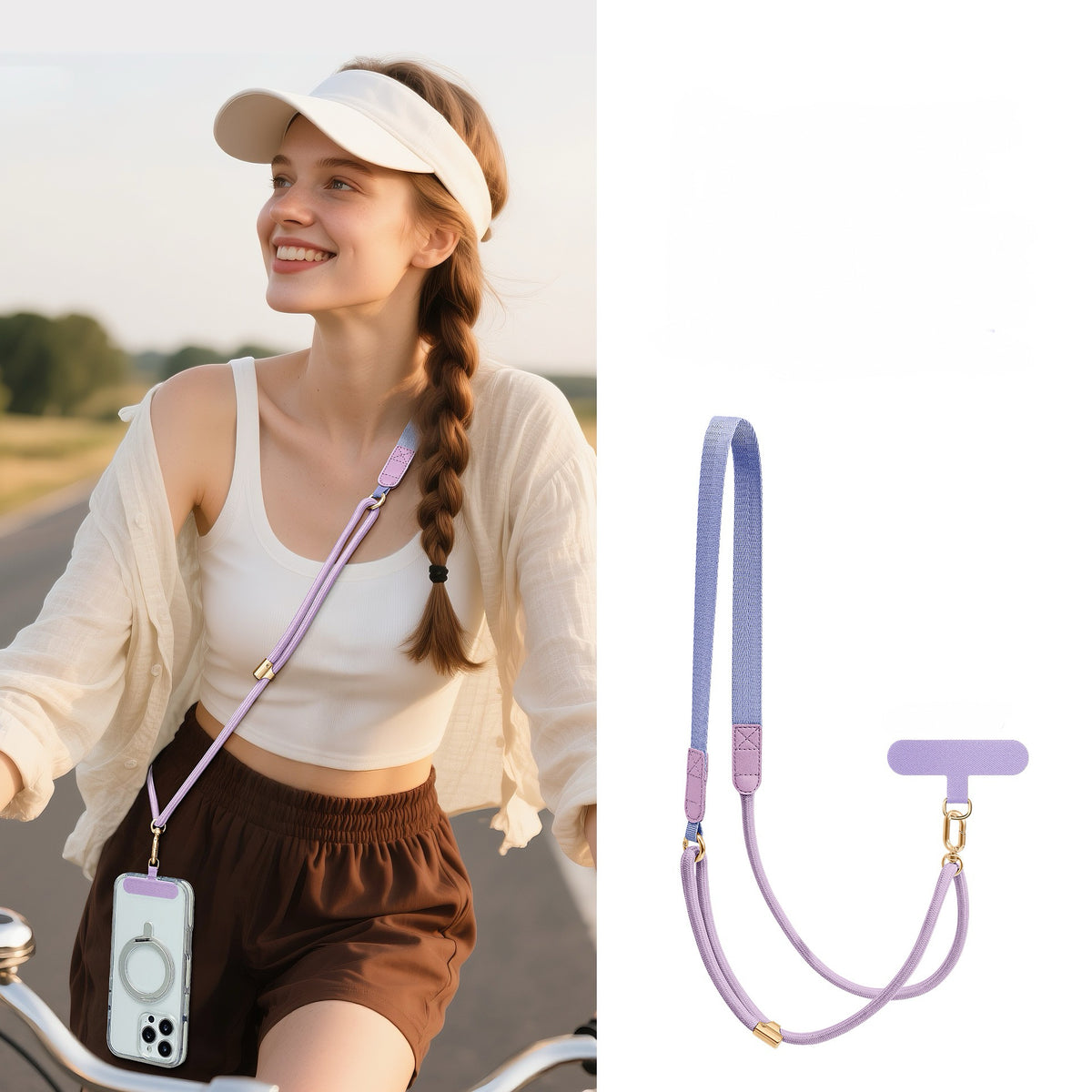 Adjustable Crossbody Phone Strap – Universal Phone Lanyard for iPhone