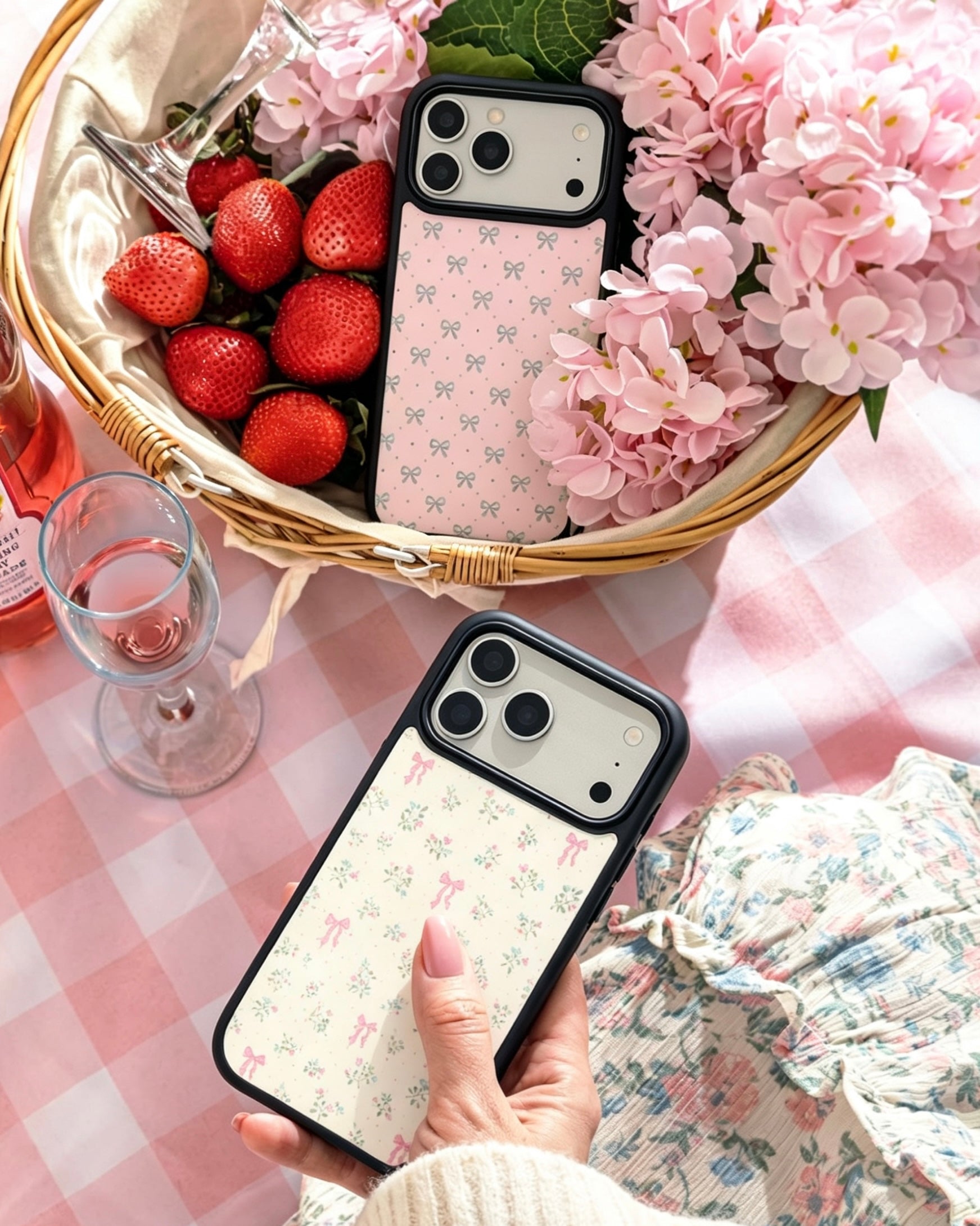 Sunday Picnic Magsafe Cute Phone Cases - Glaze Finish With Shimmer Accents