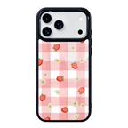 Strawberry Picnic Magsafe Cute Phone Cases - Glaze Finish With Shimmer Accents