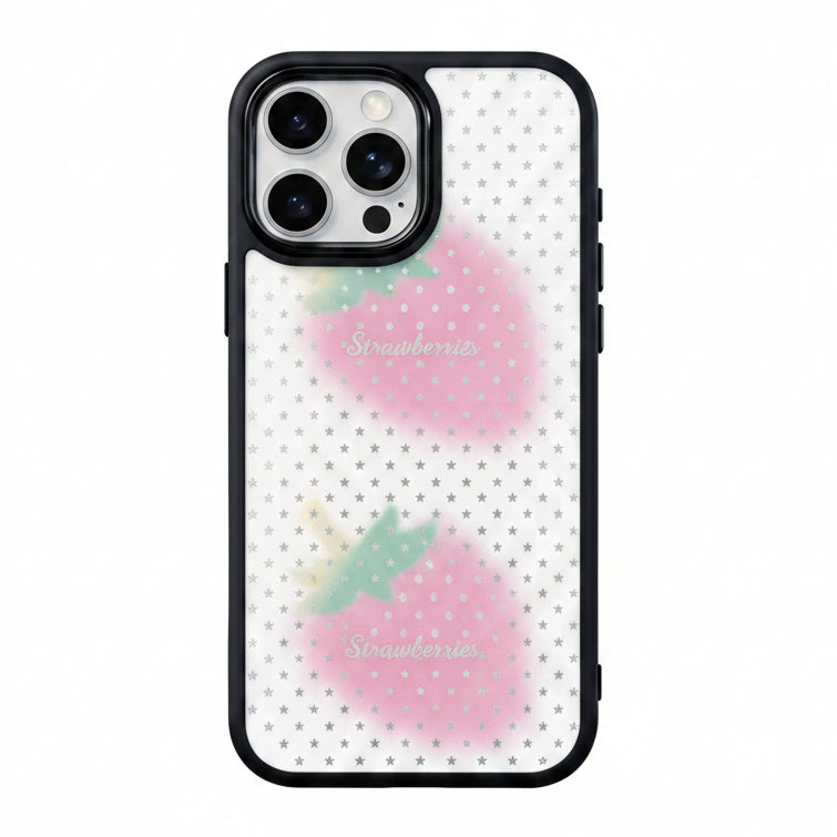 Strawberry Ice Cream Magsafe Cute Phone Cases - Glaze Finish With Shimmer Accents