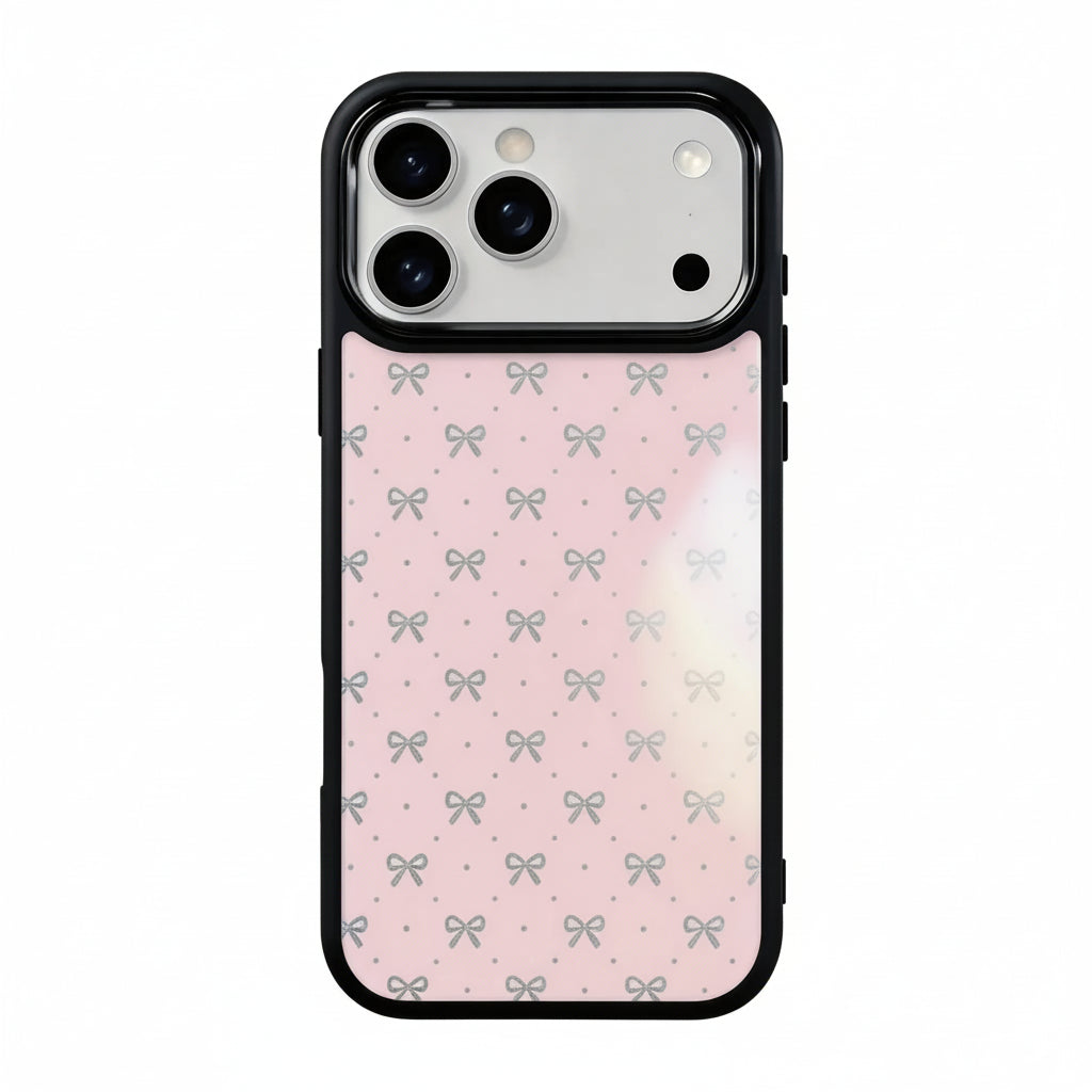 Bow Edit Magsafe Cute Phone Cases - Glaze Finish With Shimmer Accents