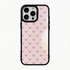 Bow Edit Magsafe Cute Phone Cases - Glaze Finish With Shimmer Accents