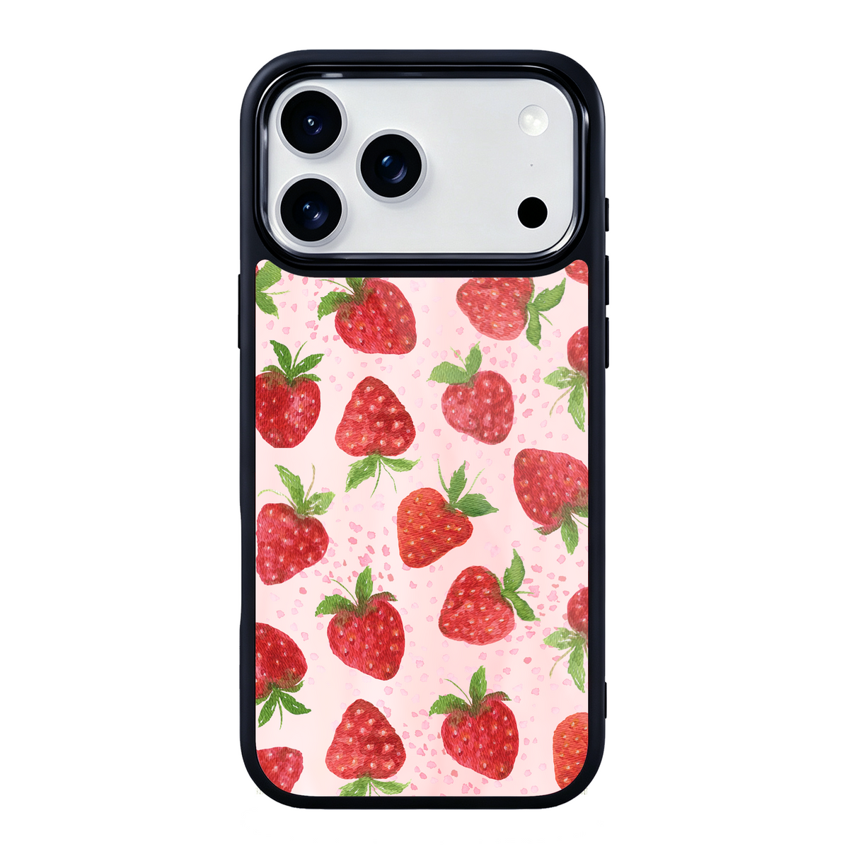 Strawberry Smoothie Magsafe Cute Phone Cases - Glaze Finish With Shimmer Accents