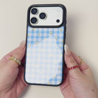 Joy in Blue Magsafe Cute Phone Cases - Glaze Finish With Shimmer Accents