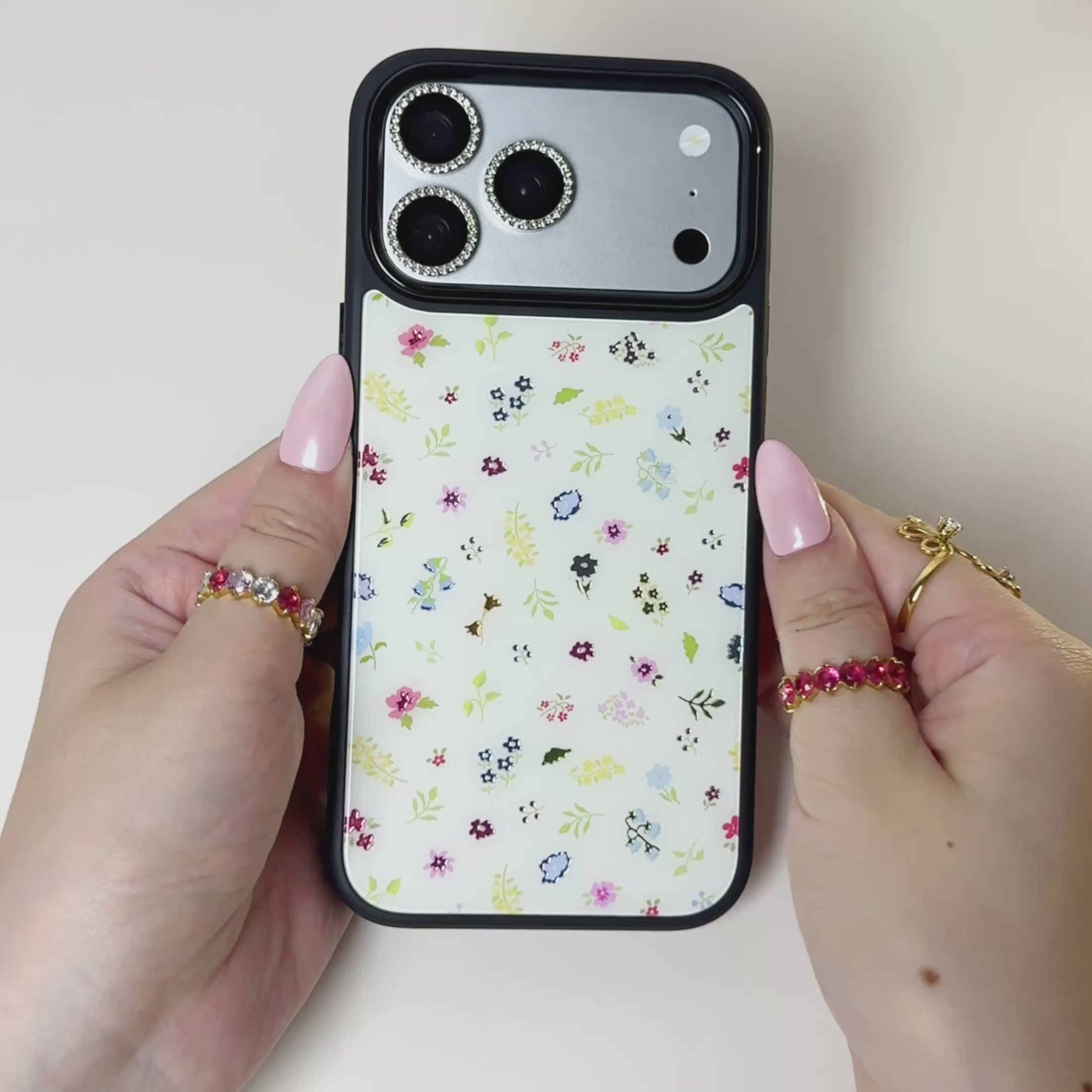 Flower Wishes Magsafe Cute Phone Cases - Glaze Finish With Shimmer Accents
