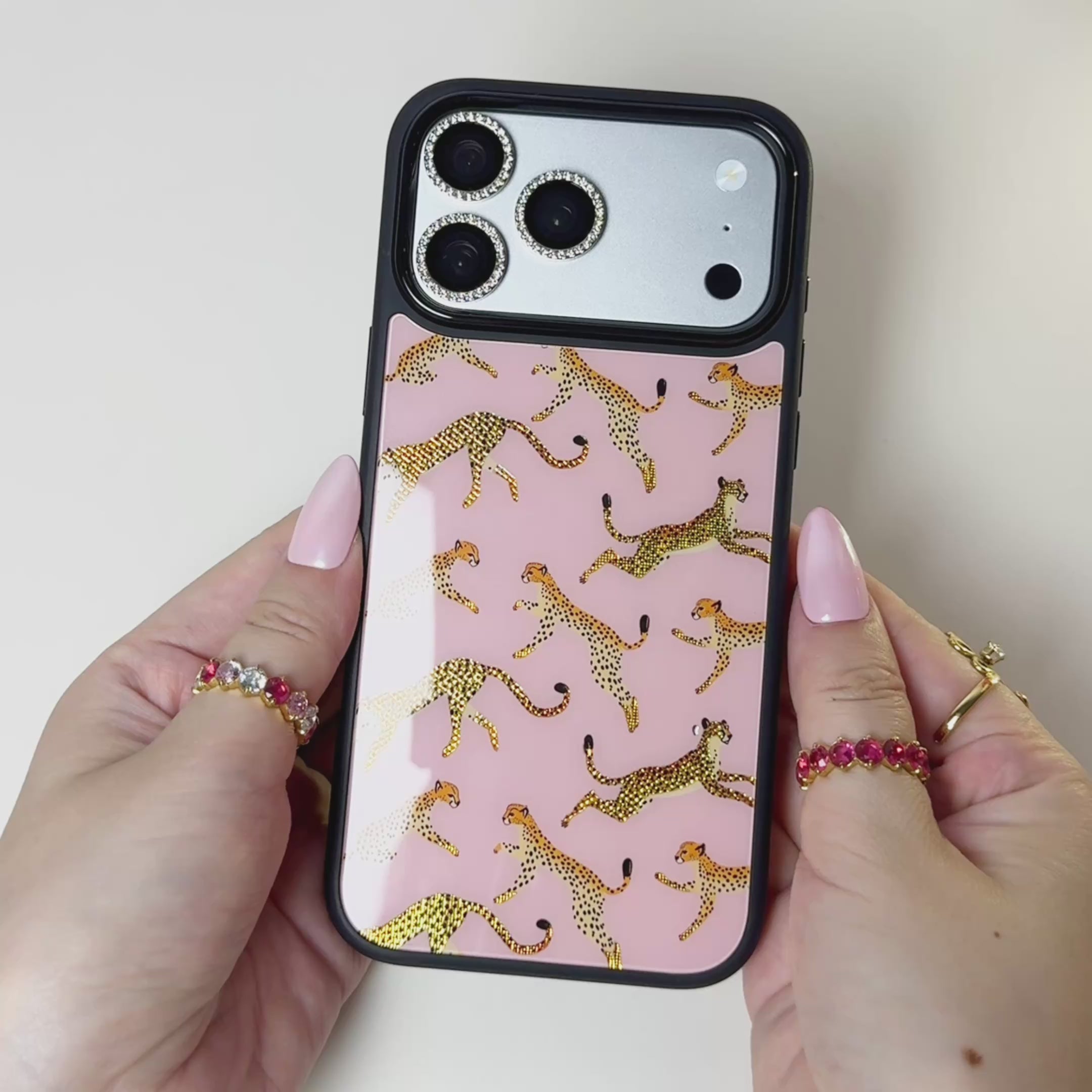 Wild in Pink Magsafe Cute Phone Cases - Glaze Finish With Shimmer Accents