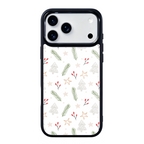 White Christmas Magsafe Cute Phone Cases - Glaze Finish With Shimmer Accent