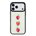 Fresh Picked Strawberry Magsafe Cute Phone Cases - Glaze Finish With Shimmer Accents