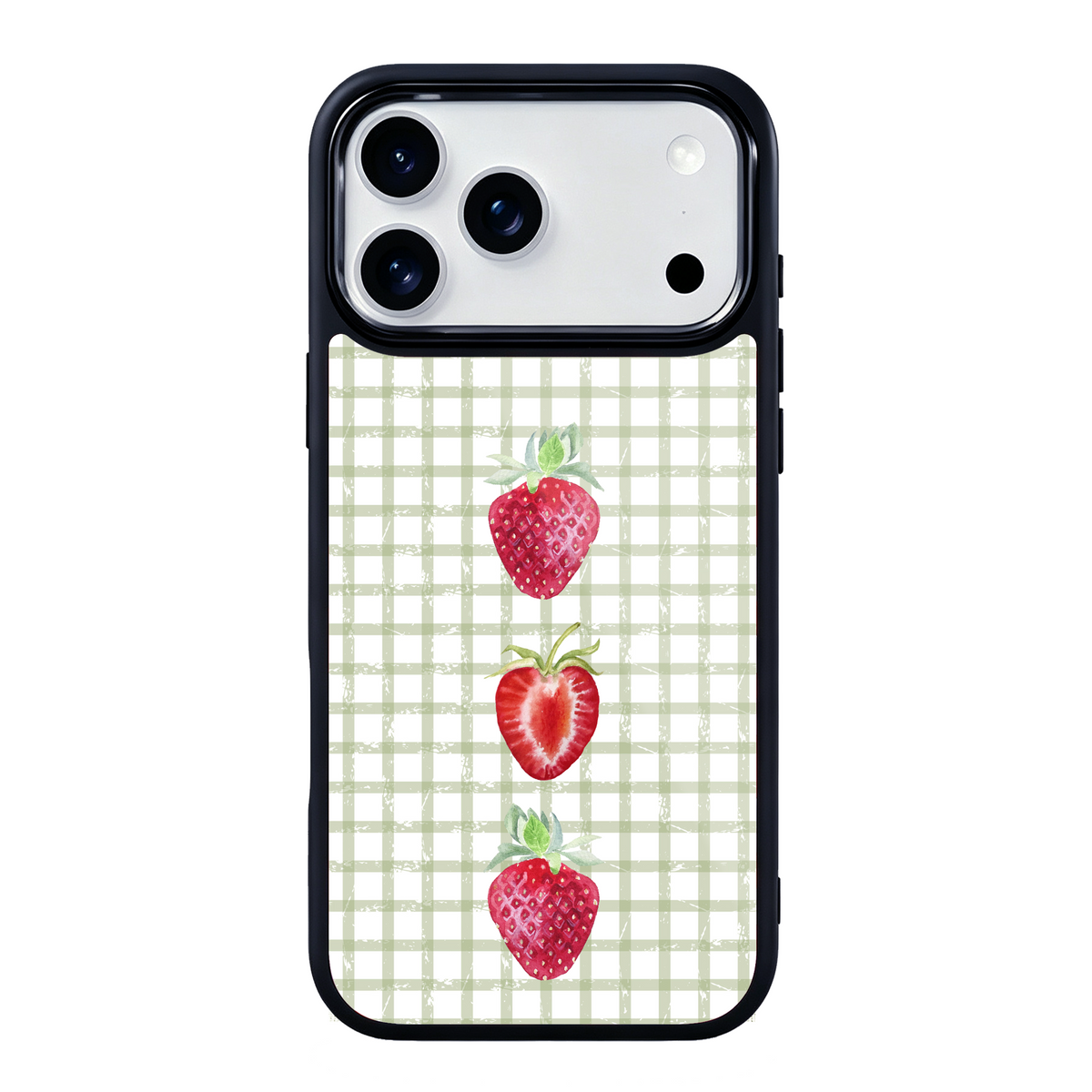 Fresh Picked Strawberry Magsafe Cute Phone Cases - Glaze Finish With Shimmer Accents